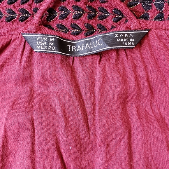 Zara Cranberry Boho Dress - Picture 5 of 5